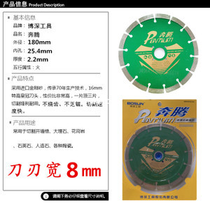 高性價比之選 博深180石材切割片與奔騰云石片，限時優惠僅40元